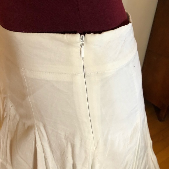 Anthropologie Hei Hei white A-Line mini Skirt Cotton size 4 - Picture 6 of 7